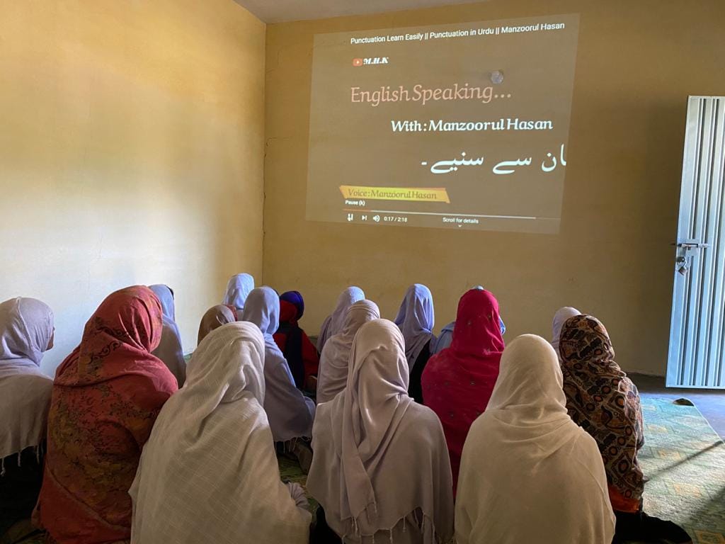 Girls in classroom